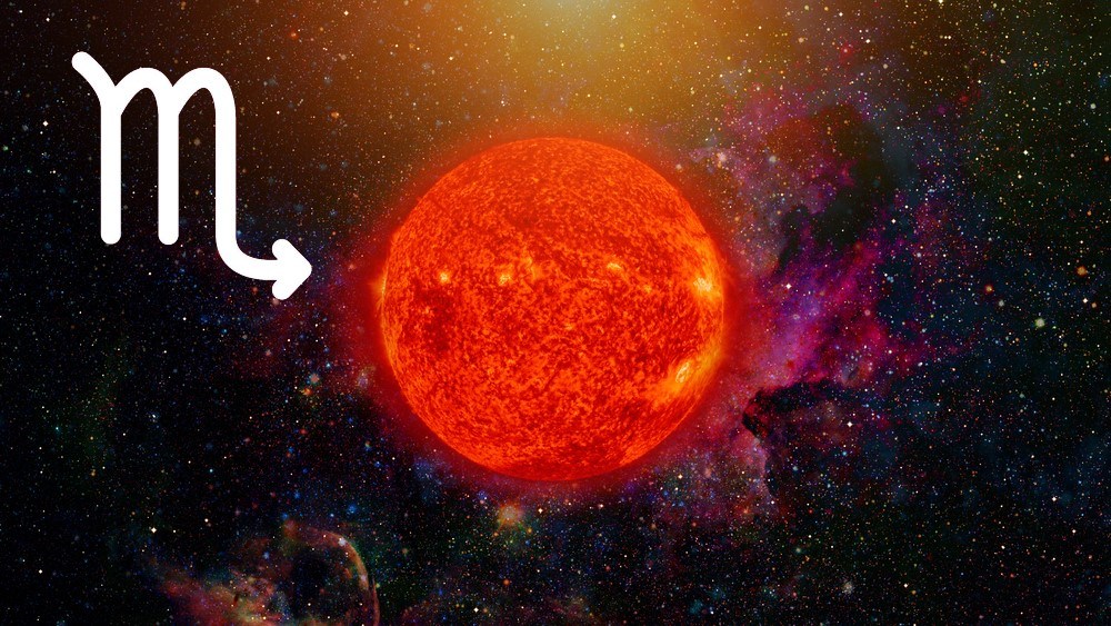 características do sol em escorpião